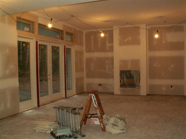 Four French doors leading to the garden