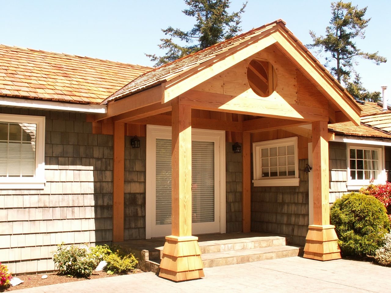 New covered entry porch