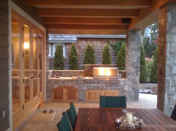 Outdoor cooking area…..
