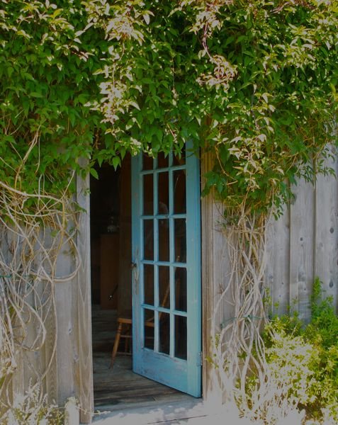 Turquoise door