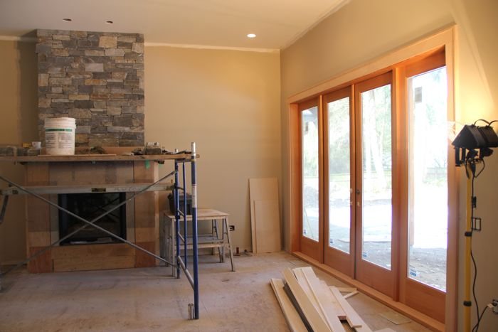 Doors, trim, rock & tile…..
