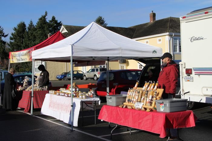 Uptown Qualicum, on a Saturday in November